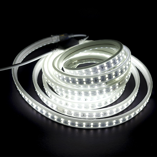 CINTA LED LUZ BLANCA CON SILICONA 5  METROS